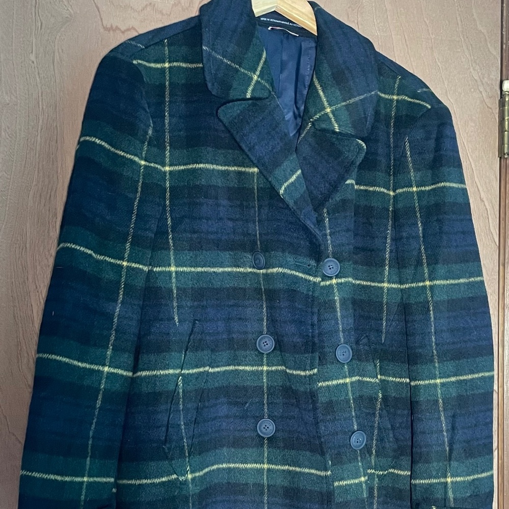 Blue Green Peacoat